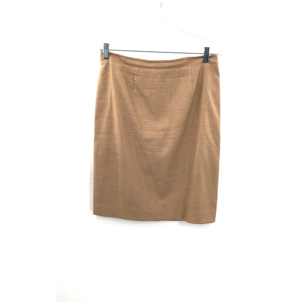 Worth new York‎ Light Brown wool blend Pencil skirt  office career preppy 4